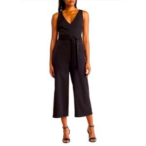 Sam Edelman Tie Waist Crop Wide Leg Jumpsuit